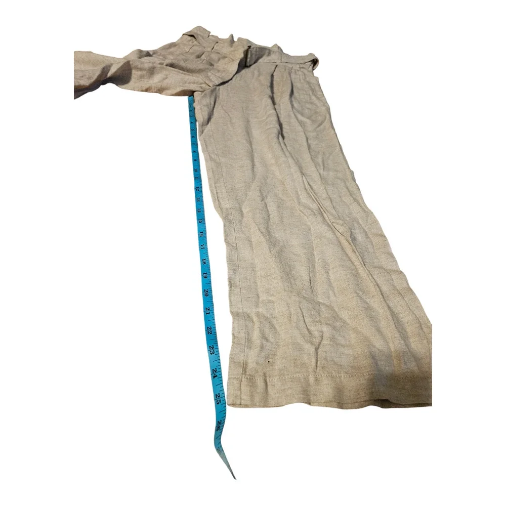Banana Republic Outlet 4P Beige Wide Leg Belted Pants